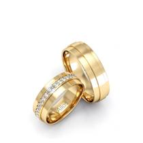 Par de aliança Intense em ouro 18k Par de aliança Intense em ouro 18k