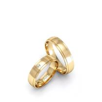 Par de aliança IRÍS em ouro 18k Par de aliança IRÍS em ouro 18k