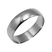 Par de Aliança Meia Cana Tradicional 6mm WG
