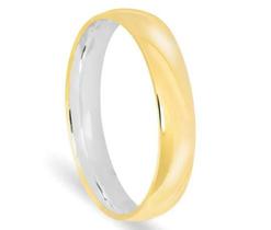 Par de Aliança Para Casamento com Ouro e Prata Par de Aliança Para Casamento com Ouro e Prata