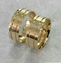 Par de Alianças Casamento Mulher Virtuosa Bem Casados Noivado Casamento