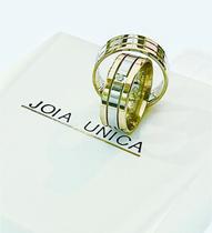 Par de Aliancas de Bodas em Ouro 18K com 6mm 1 pedra flutuante Par de Aliancas de Bodas em Ouro 18K com 6mm 1 pedra flutuante