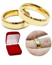 Par de Alianças de Ouro 18k 6mm 12 gramas Par de Alianças de Ouro 18k 6mm 12 gramas