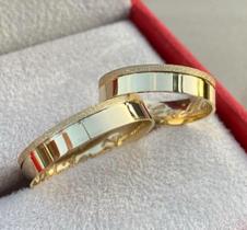 Par de Alianças de Ouro 416k com 5mm