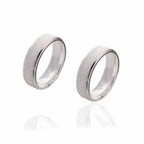 Par de alianças de Prata modelo Moscow 6,5mm e 10 g Par de alianças de Prata modelo Moscow 6,5mm e 10 g