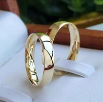 Par de Aliancas Diana Ouro 18k c 3 mm e solitario semi joia de presente ENVIE MENSAGEM PELO CHAT PARA INFORMAR A NUMERAÇÃO E GRAVAÇÃO DE CADA ALIANCA