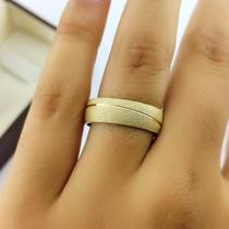 Par de Aliancas em Ouro 18K colecao Eternize 4,5mm, 5 g