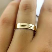 Par de Aliancas em Ouro 18K colecao Eternize 4mm, 3,5 g