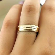 Par de Aliancas em Ouro 18K colecao Eternize 5mm, 6 g