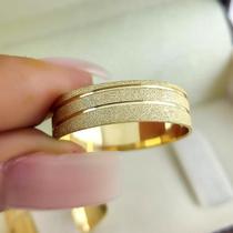 Par de Aliancas em Ouro 18K colecao Eternize 5mm e 6g Diamantadas