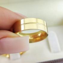 Par de Aliancas em Ouro 18K colecao Eternize 6mm, 7g