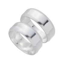 Par De Alianças Grossa Em Prata 925 Legitima Compromisso Noivado Namoro