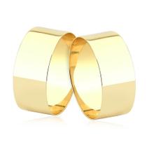 PAR DE ALIANÇAS LARGAS LISAS 8mm ouro PURO 18k maciço A68L8 PAR DE ALIANÇAS LARGAS LISAS 8mm ouro PURO 18k maciço A68L8
