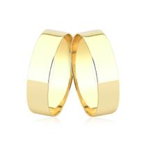 par de alianças lisas 5mm ouro PURO 18k maciço A68L5 par de alianças lisas 5mm ouro PURO 18k maciço A68L5