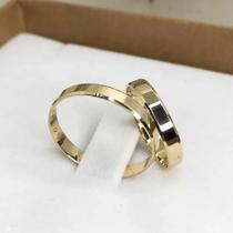 Par de Alianças Ouro 18k 3 gramas 3mm Casamento Noivado