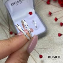 Par de Alianças para Namoro em prata 950 - 2mm México - Duarte Joias