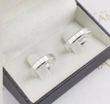 Par de alianças prata 925