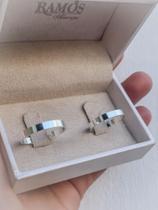 Par de alianças Prata 950 Quadrada, 3mm, Tradicional Par de alianças Prata 950 Quadrada, 3mm, Tradicional