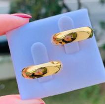 PAR DE ALIANÇAS tradicional 6mm banh/18k casamento noivado PAR DE ALIANÇAS tradicional 6mm banh/18k casamento noivado