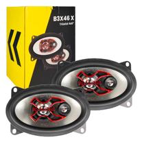 Par de Alto Falante 4x6 Polegadas Triaxial 80W RMS Linha X - Bravox B3X46X