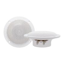 Par de Alto Falante Marinizado Cor Branca 160 Watts 4 Pol.