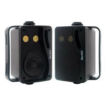 Par de Alto Falante Marinizado Cor Preta 200 Watts 3,5 Pol.