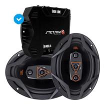 Par De Alto Falante Quadriaxial Jbl 69 Polegadas 6x9 240w Rms + Amplificador Stetsom