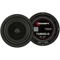 Par De Alto Falante Woofer Taramps T100 HD-D 04 Polegadas 50W RMS 8 Ohms 7Driver