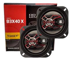 Par de Alto Falantes 4 Bravox Triaxial B3X40X - 80 Watts RMS