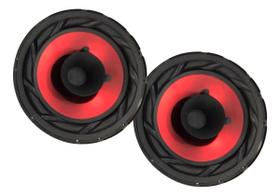 Par de Alto Falantes 6 Bomber Original Montadoras Vermelho - 100 Watts RMS