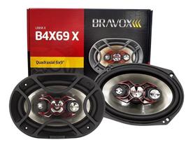 Par de Alto Falantes 6x9 Bravox Quadriaxial B4X69X - 140 Watts RMS