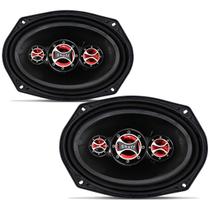 Par de alto falantes 6x9 pol 220w rms shutt quadriaxial
