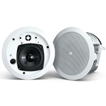 Par de Alto-Falantes de Teto para Música Ambiente JBL Professional Control 24CT Micro Plus Arandela de 4,5" Branco