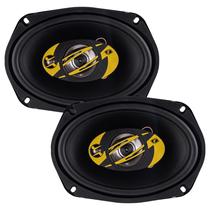 Par de Alto Falantes Eros Triaxial EL69T240 4Ohms 6x9Pol