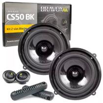 Par de Alto-Falantes para Som Automotivo Kit 2 Vias Bravox CS50BK 5 Polegadas 130W RMS 4 Ohms Par de Alto-Falantes para Som Automotivo Kit 2 Vias Bravox CS50BK 5 Polegadas 130W RMS 4 Ohms