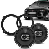 Par de Alto Falantes Stilo 2003 a 2010 Triaxial Pioneer TS-1790BR 6 Pol 120W RMS Preto Dianteiro