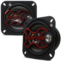 par de alto falantes triaxial da bravox b3x40x de 4 polegadas para som automotivo para portas dianteiras e traseiras, tampão e painel par de alto falantes triaxial da bravox b3x40x de 4 polegadas para som automotivo para portas dianteiras e traseiras, tampão e painel