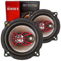 Par de Alto-falantes Triaxial para Som Automotivo Bravox B3X50X 5" Polegadas 100W RMS 4 Ohms