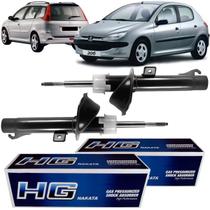 Par de Amortecedor Dianteiro Peugeot 206 e 206 SW Nakata Par de Amortecedor Dianteiro Peugeot 206 e 206 SW Nakata