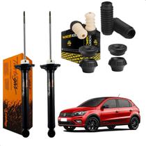 Par de Amortecedor Traseiro Cofap + Kit Coxim Axios Gol RALLYE 2010 até 2012