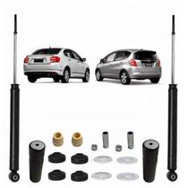 Par De Amortecedor Traseiro Kayaba + Kit Honda Fit 2010 2011