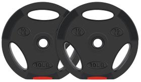 Par de Anilhas Signature Fitness 10 lbs, Vinil 1 Polegada