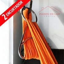 Par de Anjo Encurtador e Redutor de Punho de Rede de Dormir Aço Cromado Reforçado Suporta 200Kg