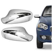 Par de Aplique Cromado Retrovisor Palio Siena Strada 2011 a 2016 Par de Aplique Cromado Retrovisor Palio Siena Strada 2011 a 2016