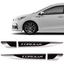 Par De Aplique Lateral Corolla 2015, 2016, 2017, 2018 e 2019 Emblema Resinado Par De Aplique Lateral Corolla 2015, 2016, 2017, 2018 e 2019 Emblema Resinado