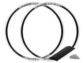 Par de Aro e Raios 26 V-Brake Flay Aero Alumínio 36 Furos Par de Aro e Raios 26 V-Brake Flay Aero Alumínio 36 Furos