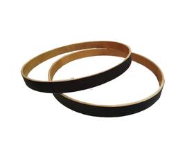 Par de aros para bumbo 22'' revestido fosco madeira Preto