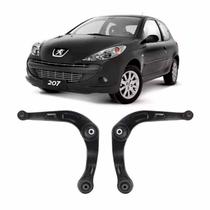 Par de Bandeja Peugeot 206 207 2007 a 2015 com Pivô Completo
