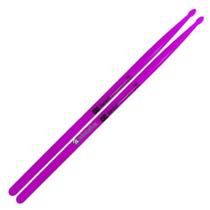 Par de Baquetas de Fibra para Bateria Liverpool - Modelo Roxo Neon Fluorescente em Tamanho 7A