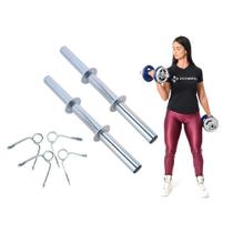 Par De Barras Oca 35cm Halteres Musculação Peso - Natural Fitness